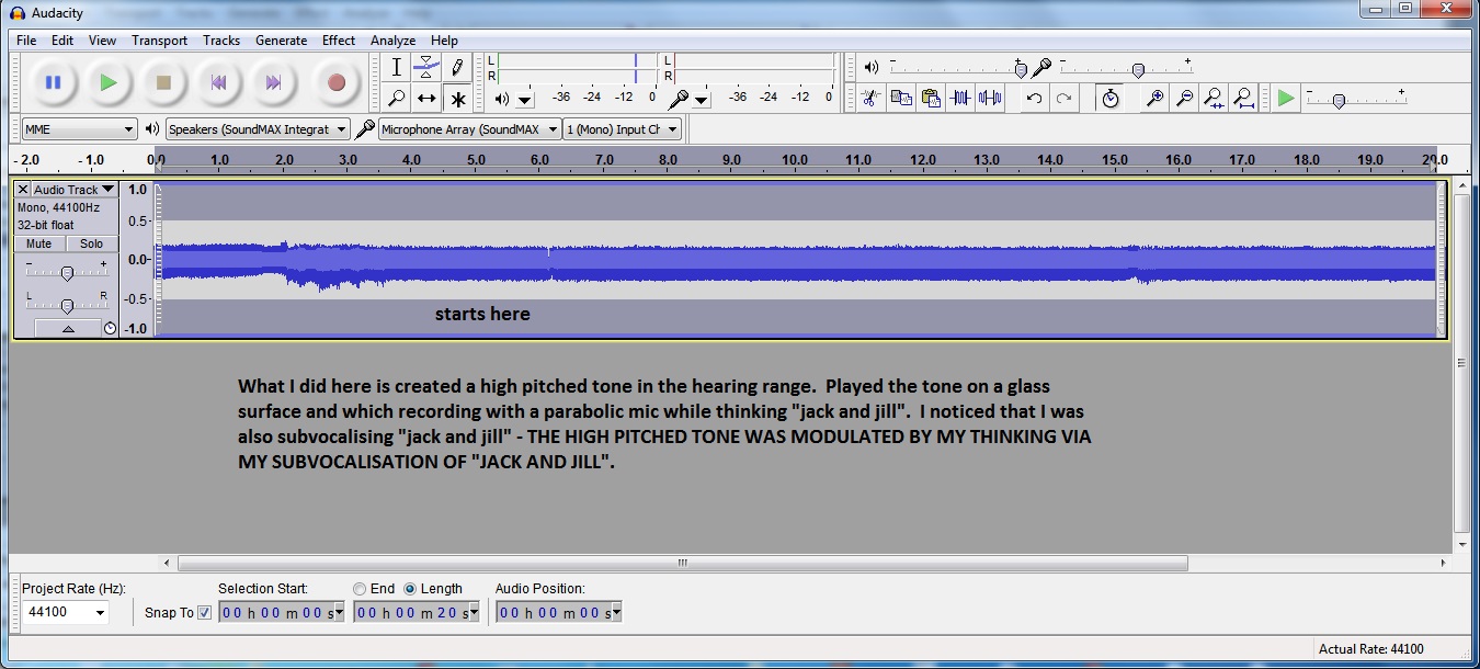 MODULATING TONE BY THINKING